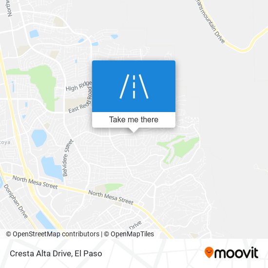 Mapa de Cresta Alta Drive