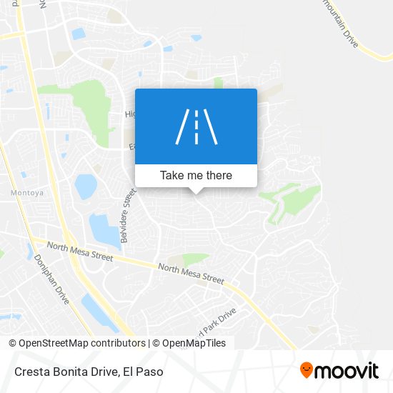 Cresta Bonita Drive map