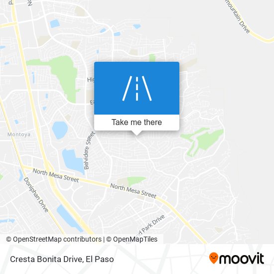 Mapa de Cresta Bonita Drive