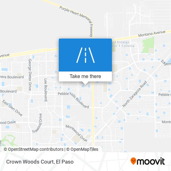 Mapa de Crown Woods Court