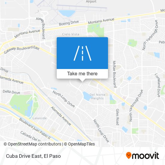 Mapa de Cuba Drive East