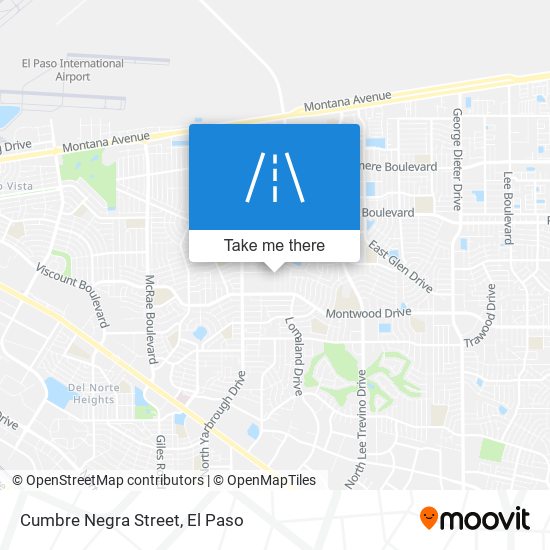 Cumbre Negra Street map
