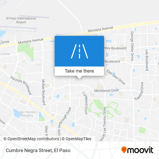 Mapa de Cumbre Negra Street