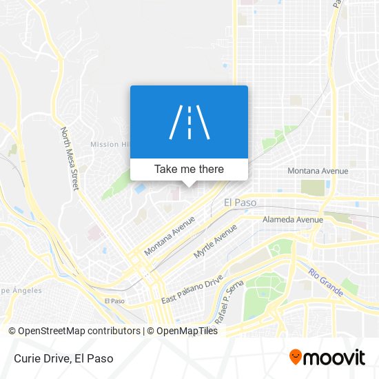Curie Drive map