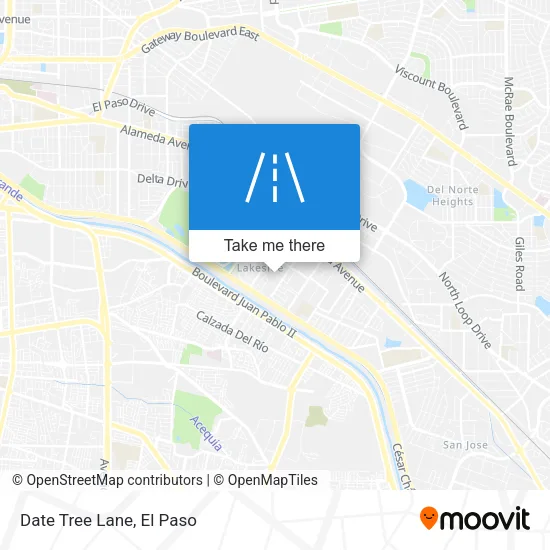Mapa de Date Tree Lane