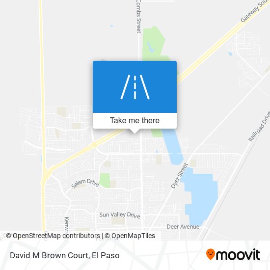 David M Brown Court map