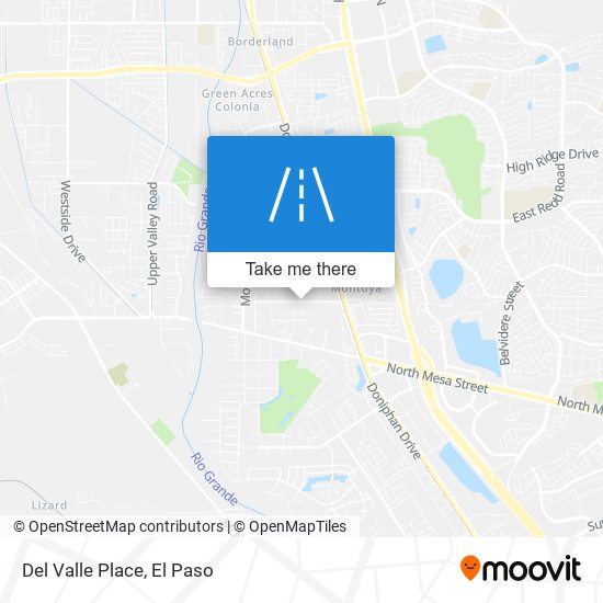 Del Valle Place map