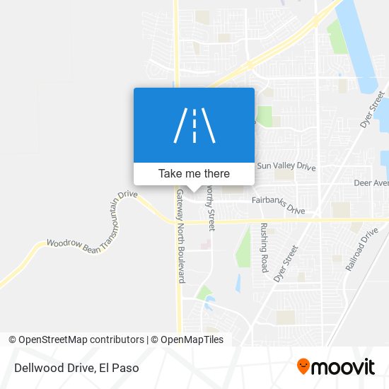 Dellwood Drive map