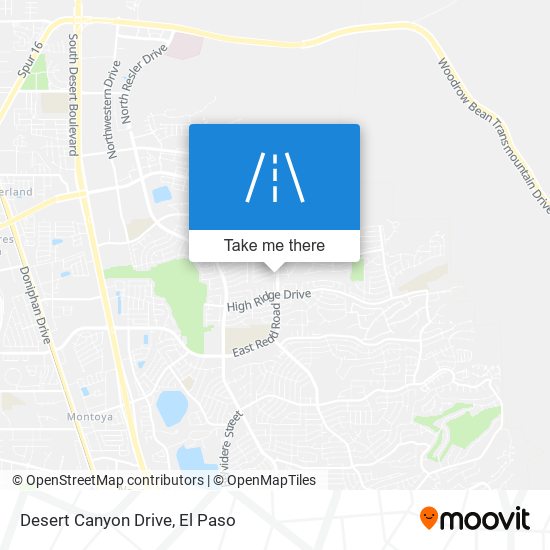 Desert Canyon Drive map