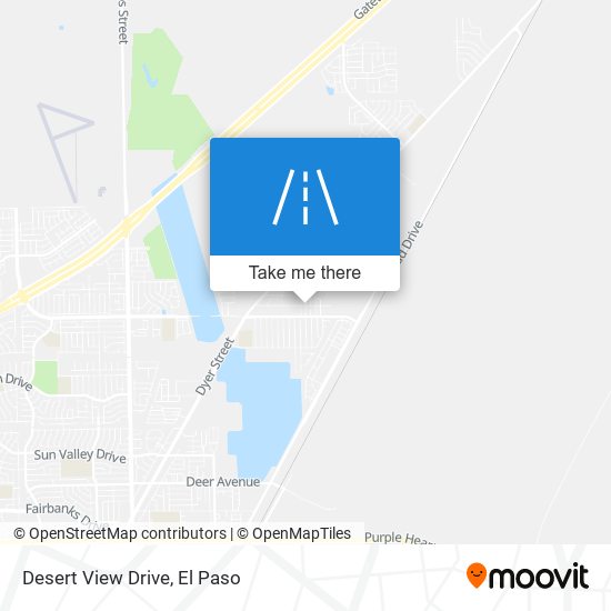 Desert View Drive map
