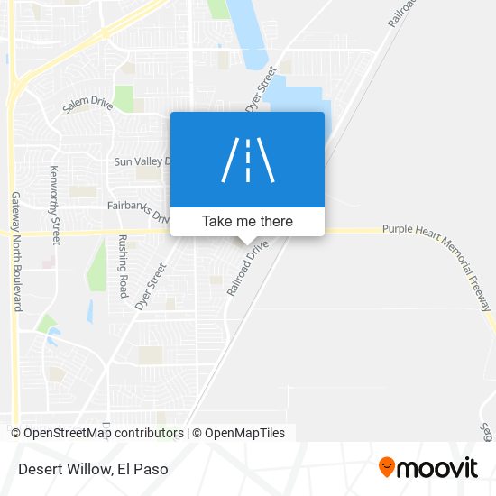 Desert Willow map