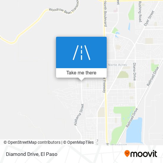 Diamond Drive map