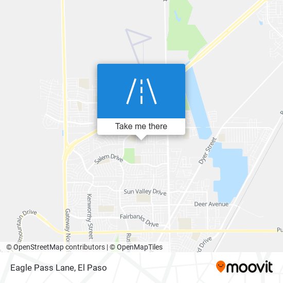 Eagle Pass Lane map