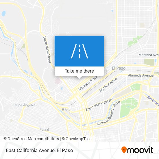 East California Avenue map