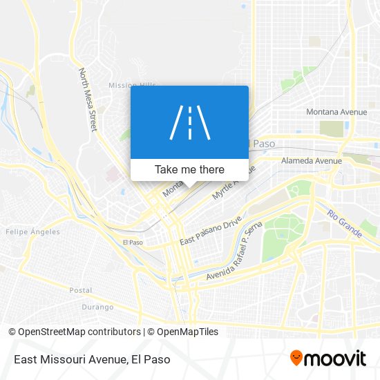 East Missouri Avenue map