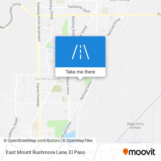 Mapa de East Mount Rushmore Lane