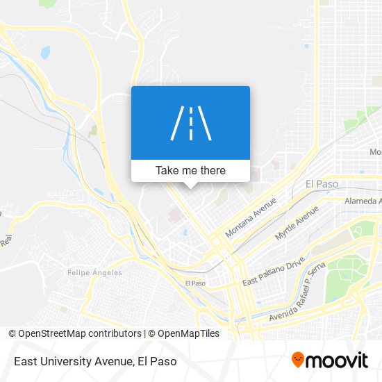 East University Avenue map