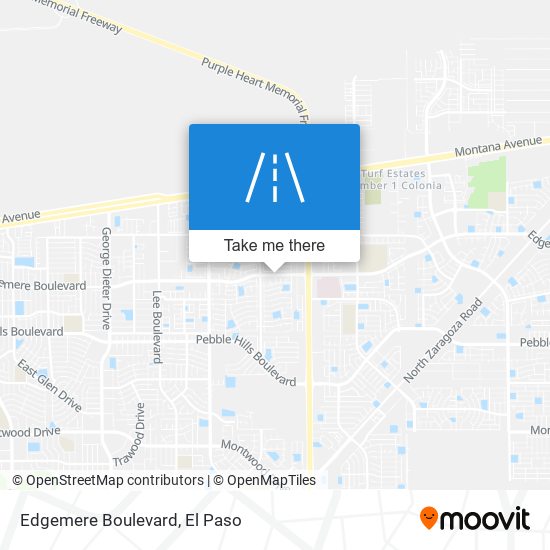 Edgemere Boulevard map