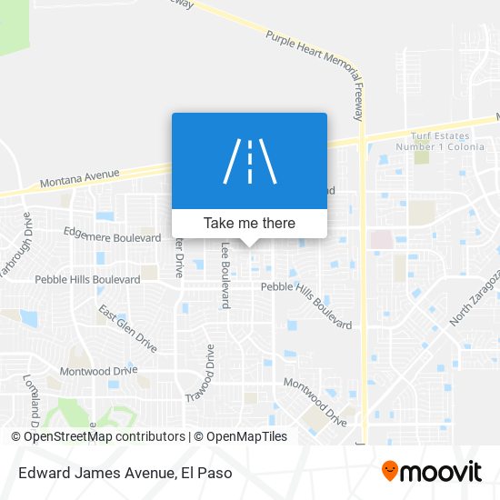 Edward James Avenue map