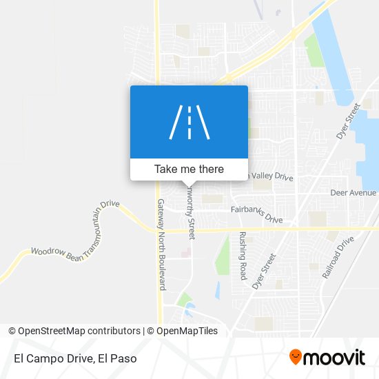 El Campo Drive map