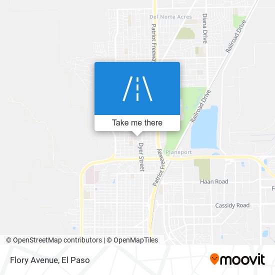 Flory Avenue map