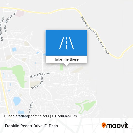 Franklin Desert Drive map