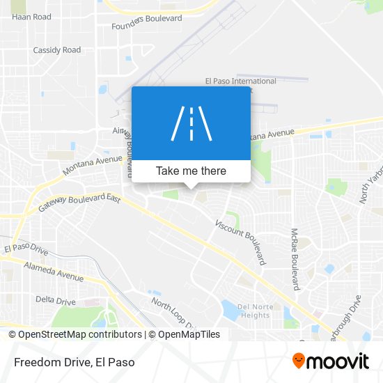 Freedom Drive map