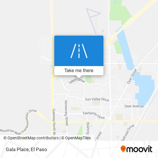 Gala Place map