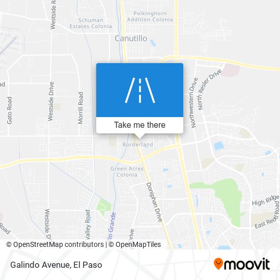 Galindo Avenue map