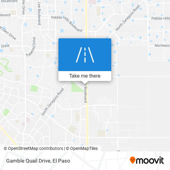 Gamble Quail Drive map