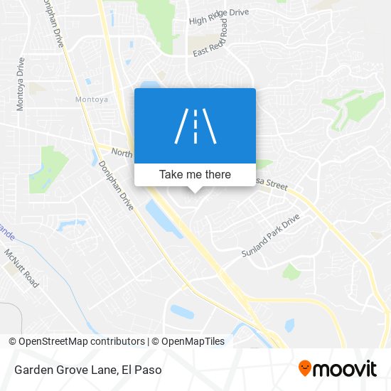 Garden Grove Lane map