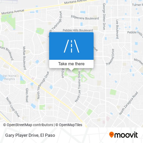 Gary Player Drive map