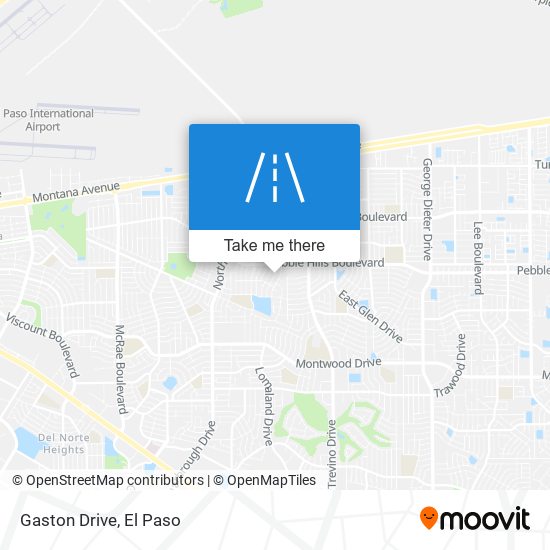 Gaston Drive map