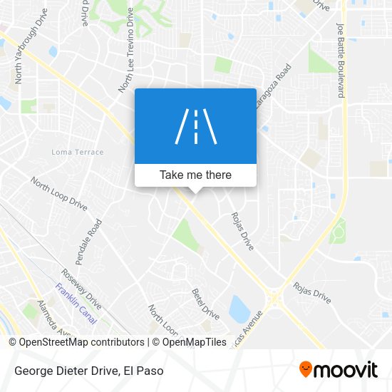 George Dieter Drive map