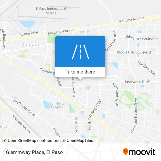 Glemmway Place map