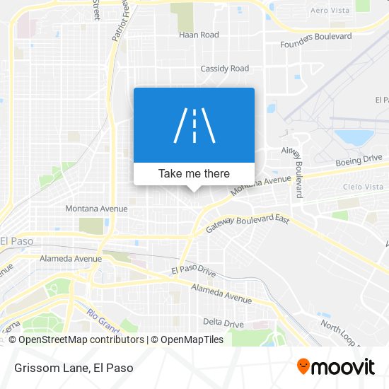 Grissom Lane map