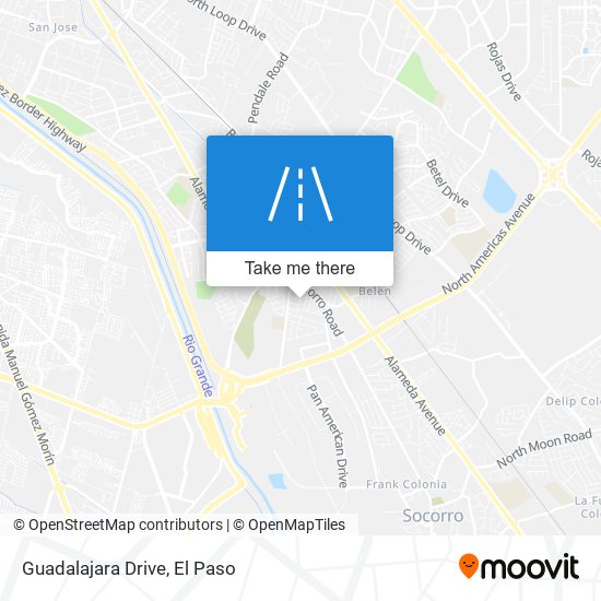 Guadalajara Drive map