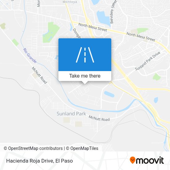 Mapa de Hacienda Roja Drive
