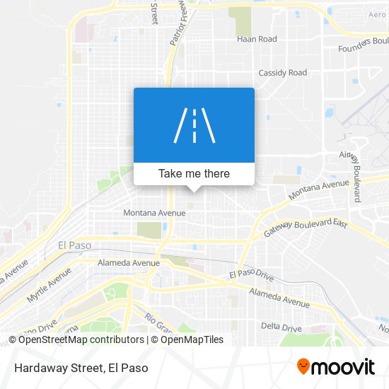 Hardaway Street map