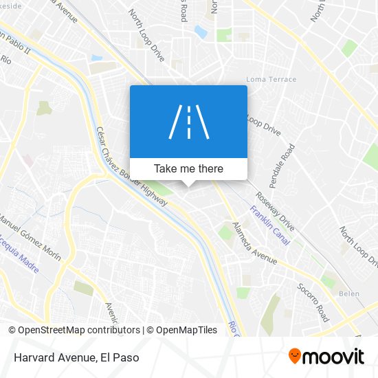 Mapa de Harvard Avenue