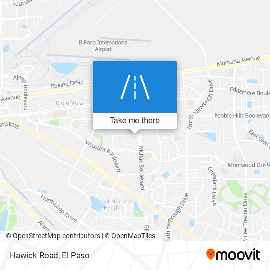 Mapa de Hawick Road