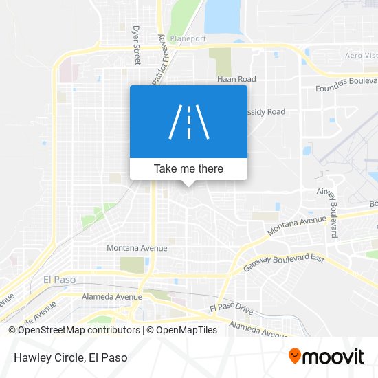 Hawley Circle map