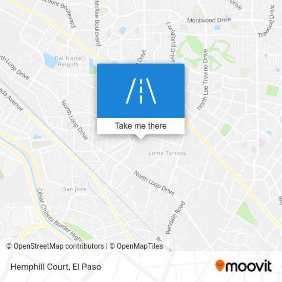 Mapa de Hemphill Court