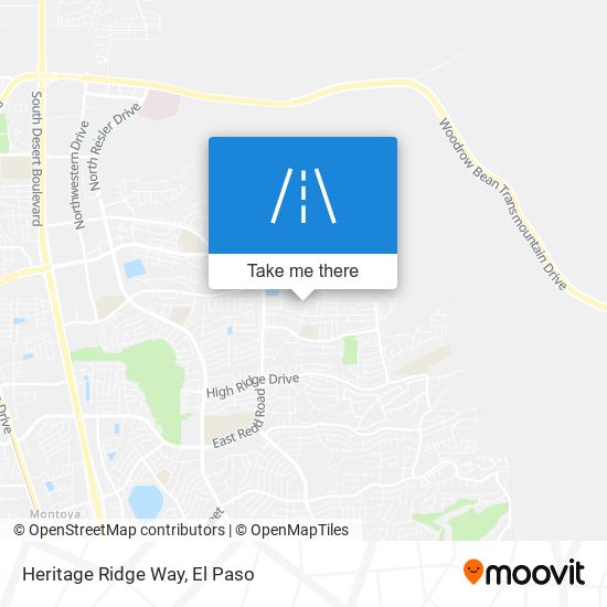 Mapa de Heritage Ridge Way