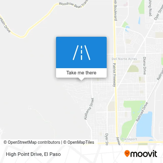 High Point Drive map