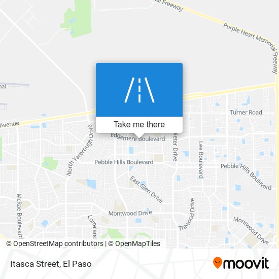 Itasca Street map