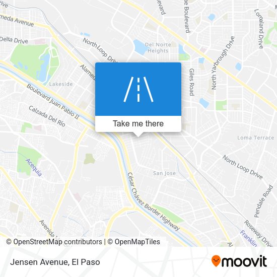 Mapa de Jensen Avenue