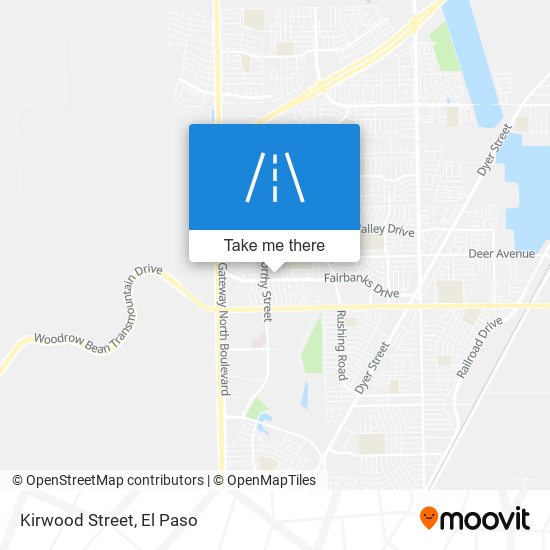 Kirwood Street map