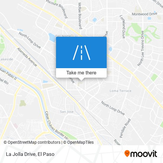 La Jolla Drive map
