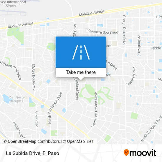 La Subida Drive map